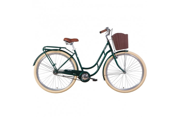 Велосипед Dorozhnik Retro 2021 28" 19" зелений