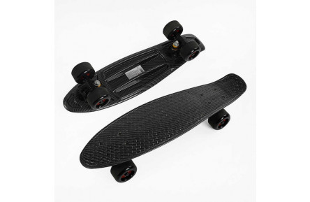 Скейт Пенни борд S 00171 Best Board, колеса PU, d=6см, светящиеся