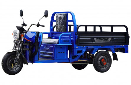 Електричний вантажний трицикл Corso Truck Urban UR-609076 (1000Вт 72В 45Аг) 12" синій