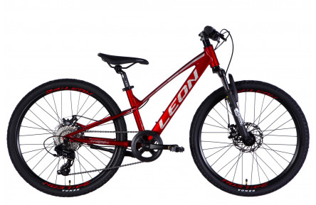 Велосипед AL 24" Leon JUNIOR DD CS рама-12" червоний 2025
