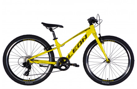 Велосипед AL 24" Leon JUNIOR Vbr CS рама-12" жовтий з чорним 2025