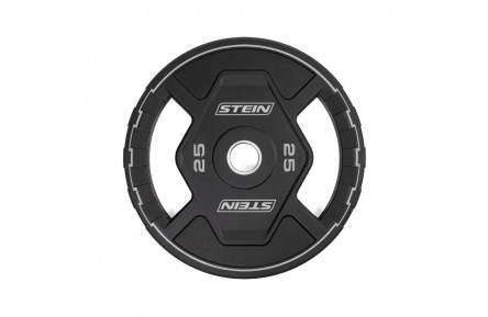 Диски полиуретановые черные 25 кг. Stein. PL1059-25