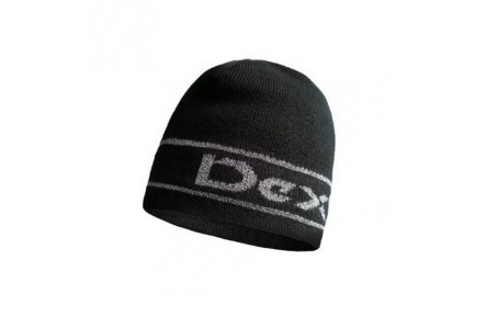 Шапка водонепроникна Dexshell Beanie Reflective Logo чорна з лого S/M 56-58 см