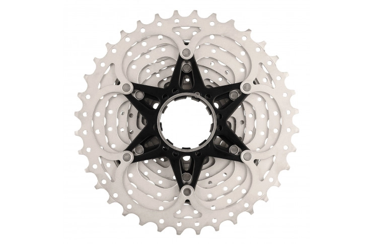 Кассета инд. 10-k 11-34T SUN RACE MS1 MTB, стальной паук, metallic silver