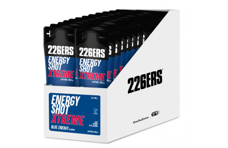 Гель 226ERS Energy Shot XTREM 250мг кофеина синяя энергия 60г 24шт/уп 1440г