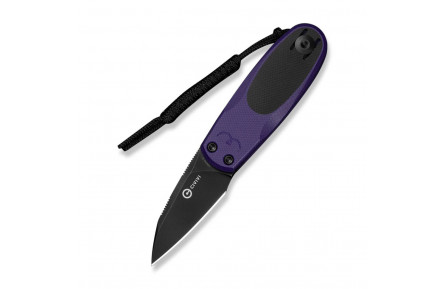 Ніж складаний кишеньковий Civivi Purr, (4.65 см) Nitro-V / G10 фіолетовий/чорний