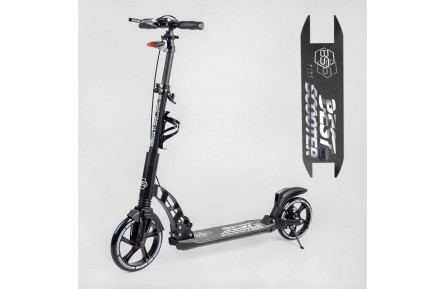 Самокат двухколесный "Best Scooter" 24215-B ФАРА, колеса PU 230/200мм, 2 амортизатора