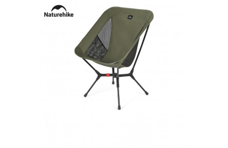 Стілець складаний ультралегкий Naturehike CNK2550JJ013 Yamami YL01, розмір М, алюміній, оливковий
