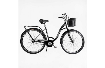 Велосипед міський Corso FORTUNA 28" FR-28175 + КОШИК ЧОРНИЙ,, сталь 20"
