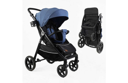 Візок прогулянковий дитячий "JOY" Sevillia S-64600 (1) рама алюмінієва, футкавер, підсклянник, дощовик, в коробці