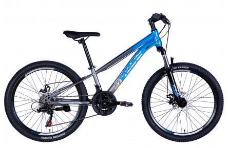 Велосипед ST 24" SPACE MARS DD FR рама-11" синьо-сірий 2026