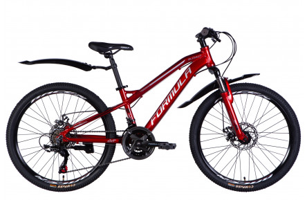 Велосипед AL 24" Formula BLACKWOOD 1.0 DD FR рама-12,5" червоно-сріблястий 2025