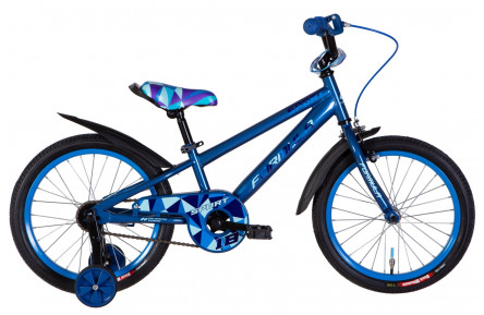 Велосипед ST 18" Formula SPORT с крылом Pl 2022 (синий с голубым)