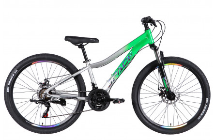 Велосипед AL 26" SPACE IZIDA DD FR рама-13" зелено-сріблястий 2026