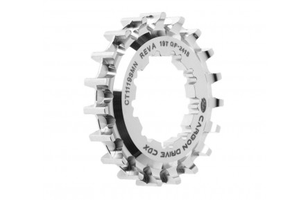 Задня зірка Gates Carbon Drive CDX 9-Spline з нержавіючої сталі 19T, срібна