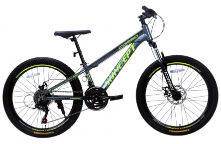 Велосипед Corso CONCEPT CP 24" 11" розовый, оборудование Shimano, 21 скорость