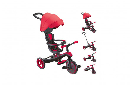 Велосипед детский GLOBBER серии EXPLORER TRIKE 4в1, красный, до 20кг, 3 колеса