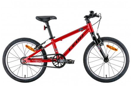 Велосипед 18" Leon GO Vbr 2022 (красный с черным)