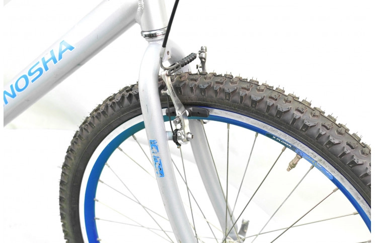 Гірський велосипед Kenosha Quebec 26" XL сріблясто-синій Б/В