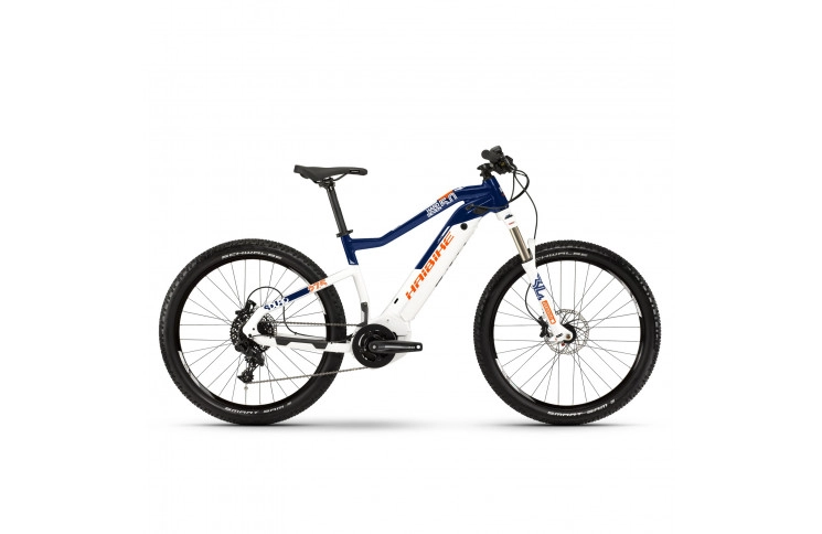 Электровелосипед Haibike SDURO HardSeven 5.0 i500Wh 27,5", M, бело-сине-оранжевый, 2019