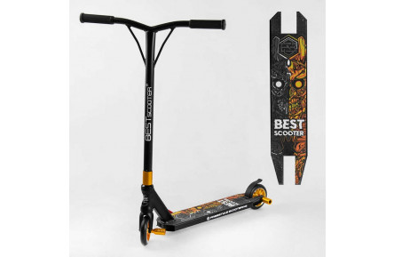 Самокат трюковых Best Scooter 51738 HIC-система, Пеги, алюминий, колеса PU 110 мм, руль – 52 см, высота – 83 см