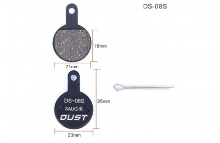 Тормозные колодки DUST DS-08S для Tektro IOX, Lyra, Novella