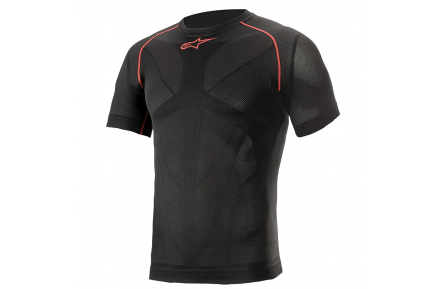 Alpinestars RIDE TECH V2 TOP SHORT SLEEVE SUMMER BLACK RED, M/L