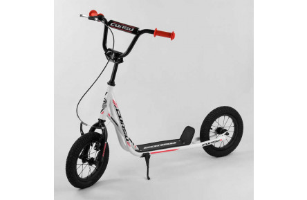 Самокат JT 28822 "Corso" колеса надувные 12", ручной передний тормоз