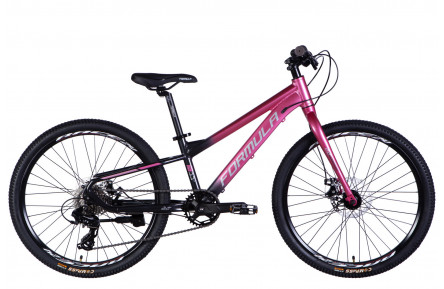 Велосипед AL 24" Formula F-1 DD CS рама-11" рожево-чорний 2025