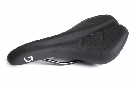 Сідло Green Cycle Active Air 160, сталеві рейли, чорне