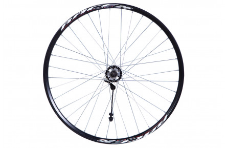 Колесо переднє VLT алюміній 26 Дисковий WANGZHEN втулка на промпідшипниках 208FBQ 36 14G чорний