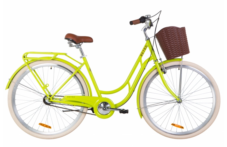 Велосипед Dorozhnik Retro Nexus 2020 19" салатовий