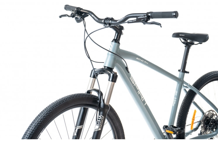 Велосипед Spirit Echo 7.4 27,5", рама L, серый, 2021
