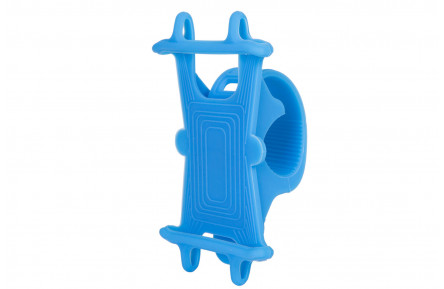 Содержатель для смартфона силиконовый BC-B711 универсальный 4"-5 5" голубой