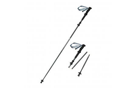 Трекінгова палиця Naturehike CNK2450DS013, 115-135 см, чорна