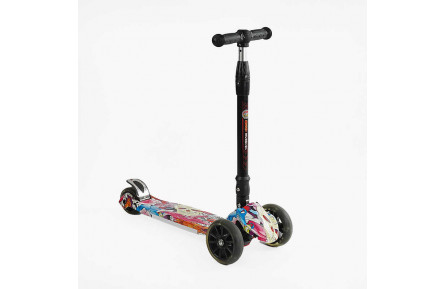 Самокат А 24719 / 7606 (8) світло, d передніх колес 14 см, d задніх колес 8 см