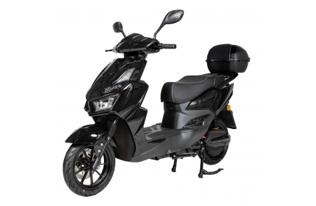 Електроскутер ATLAS Tiger Box Plus (2000Вт 72В 32Аг) 17" чорний