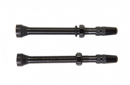 Ниппель 60 мм алюм. Deemount для бескамерного колеса FV (Presta) 2шт (черный)