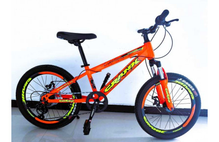 Дитячий спортивний велосипед 20’’ Corso «CRANK» CR-20095 (1) сталева рама, обладнання Shimano Revoshift RV-100, 7 швидкостей, зібран на 75