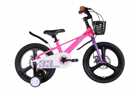 Велосипед MG 18" SPACE KID ORION DD рама-10" рожевий з фіолетовим 2026