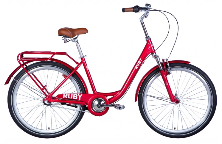 Велосипед 26" Dorozhnik RUBY планет. AM 2024 SHIMANO NEXUS (красный)