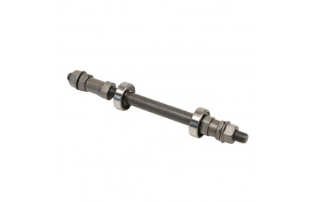 Вісь втулки задн. 10*180мм пром. підшипник 6000 с гайками SF-C12 чорний (5 шт)