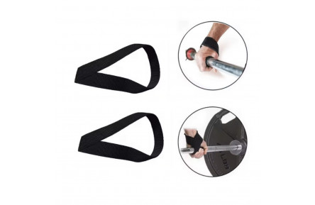 Лямки атлетичні Gym Straps NE-SP-088 для турніка, підтягувань, станової тяги (чорні)