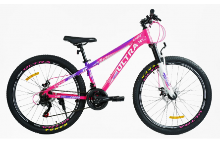 Велосипед Corso Ultra UL-26020-1 26" 13" рожево-фіолетовий