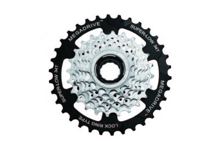 Тріскачка SunRace MFM4S 7CV, 7 швидкостей, 13-34T, Zinc/Black