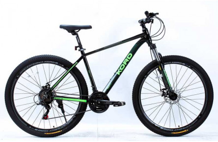 Велоcипед Спортивний Corso «Kord» 29" дюймів KD-29637 (1) рама алюмінієва 19’’, обладнання Shimano 21 швидкість, зібран на 75