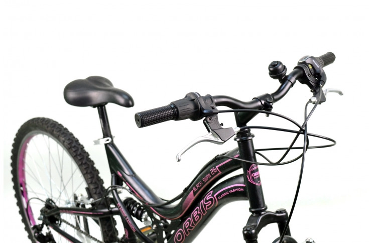 Двухподвесной велосипед Orbis Black Swan 26 26" S черно-розовый Б/У