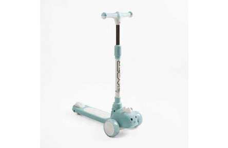 Самокат триколісний "Skyper" SC-56309 (6) колеса PU 125х40мм зі світлом, УКР.ОЗВУЧУВАННЯ, підсвічування платформи, кермо складне, в пакеті