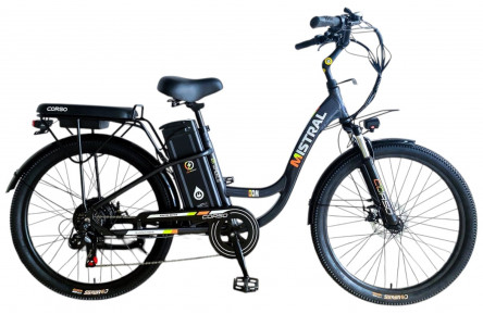 Электровелосипед Corso Mistral 26" MS-26116 (600Вт 48В 20Ач) темно-серый