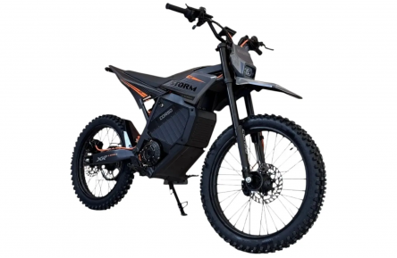 Диртбайк электрический Corso Storm E-3000 Rally SM-30668 (2999Вт аккумулятор литиевый 72В 27Ач) 19"/17" серый